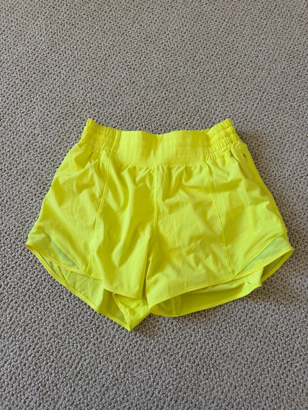 lululemon athletica Neon Yellow Women's Athletic Shorts